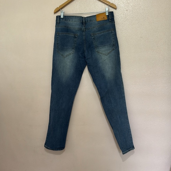 Smith and Mills Jeans Men's Size 32 x 30 Blue Denim Stretch Dark Wash • - Picture 4 of 7